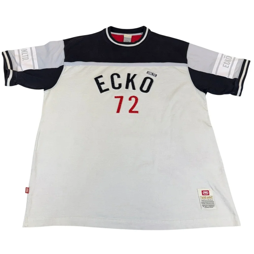 Vintage Ecko Unltd 72 Jersey Shirt Mens Large Y2K Hip Hop Streetwear Skater